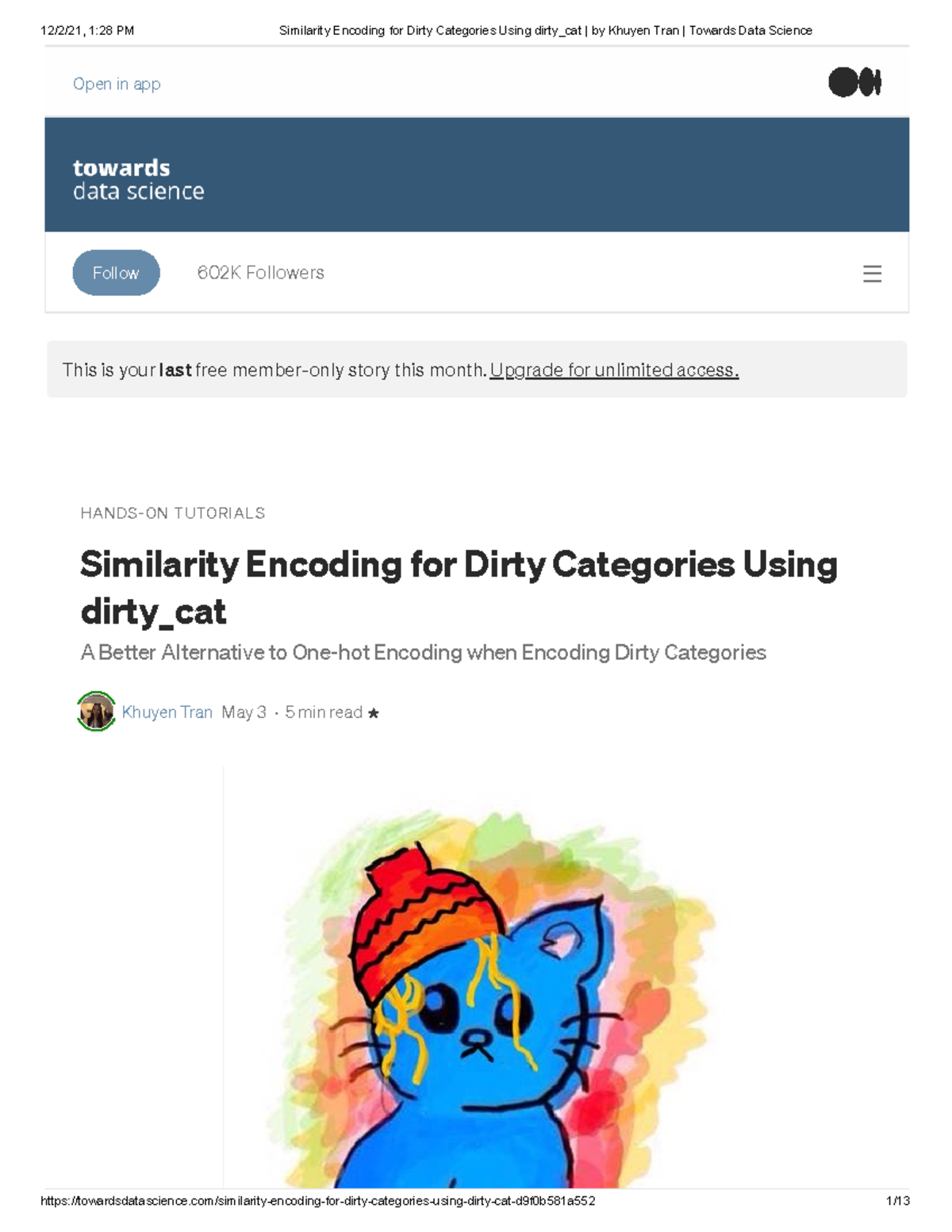 similarity-encoding-for-dirty-categories-using-dirty-cat-by-khuyen-tran