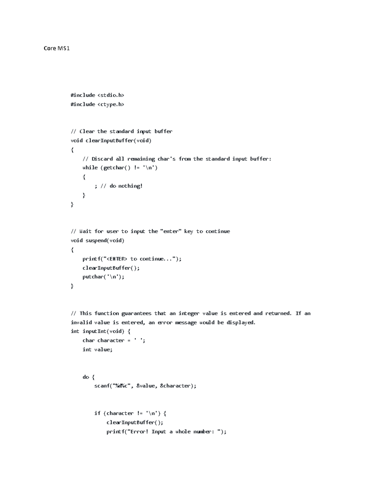 A1 core ms1 - A1 core ms1 - Core MS #include #include // Clear the ...