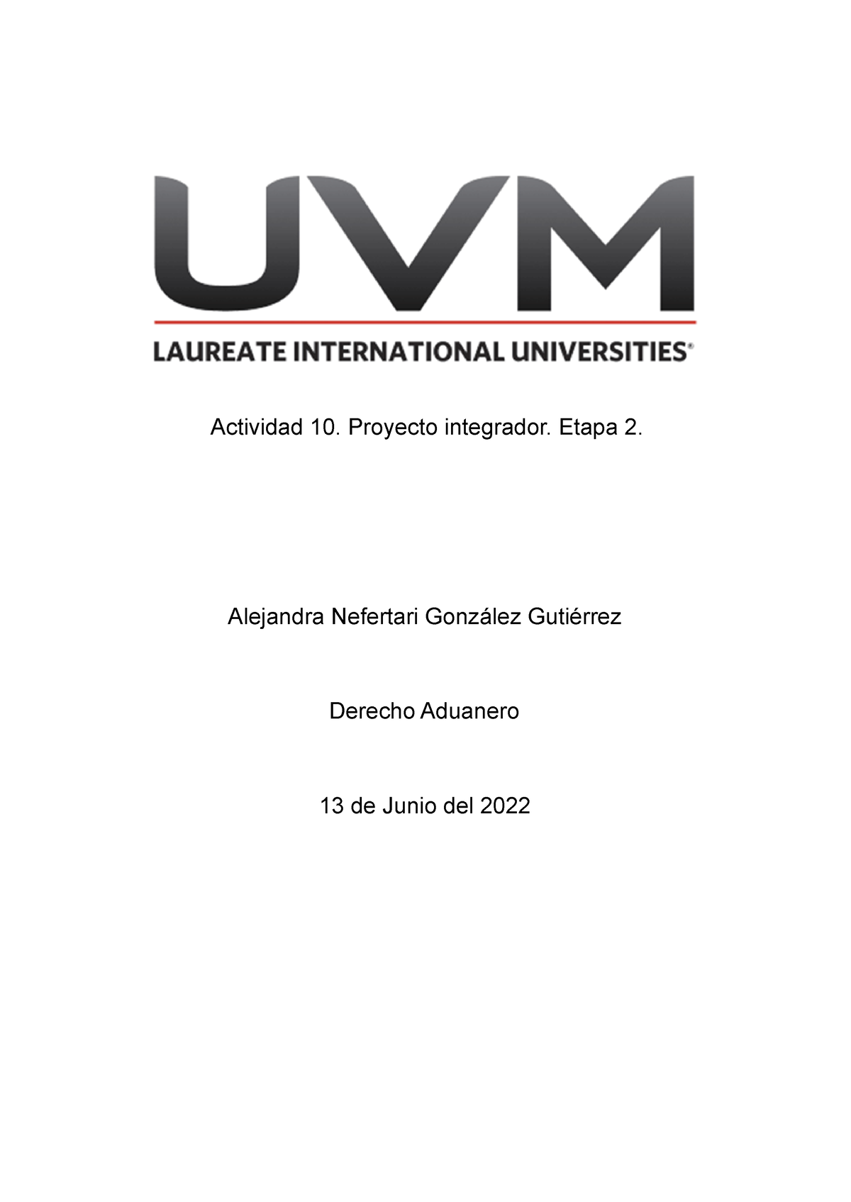 Actividad 10 Proyecto Integrador Etapa 2 Actividad 10 Proyecto Integrador Etapa 2 2552