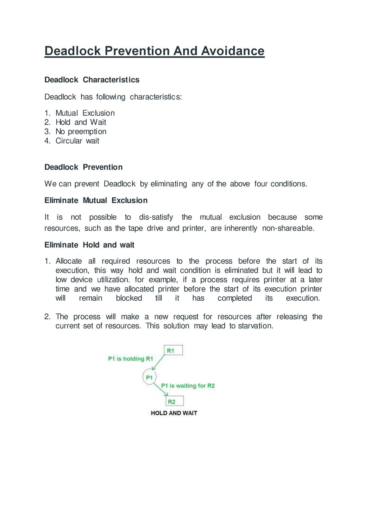 Deadlock Prevention And Avoidance - Deadlock Prevention And Avoidance ...