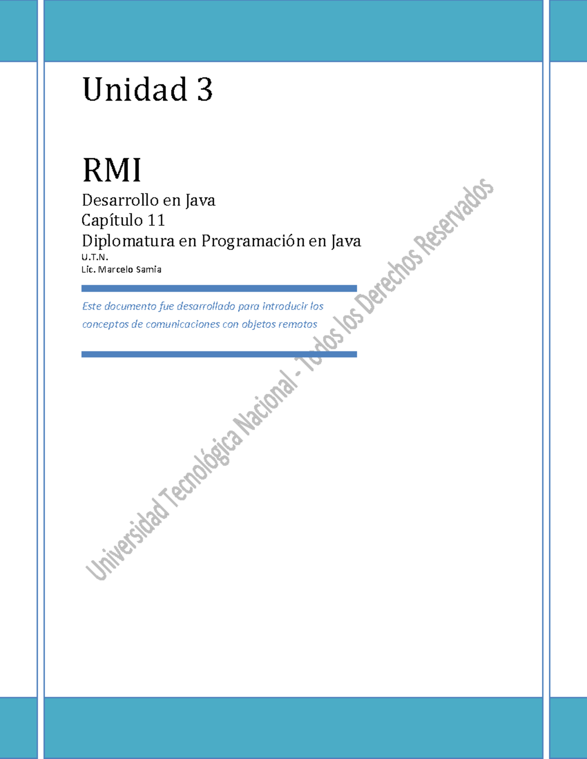 DPJ MÓdulo 3 Capítulo 11 - RMI - Unidad 3 RMI Desarrollo en Java ...