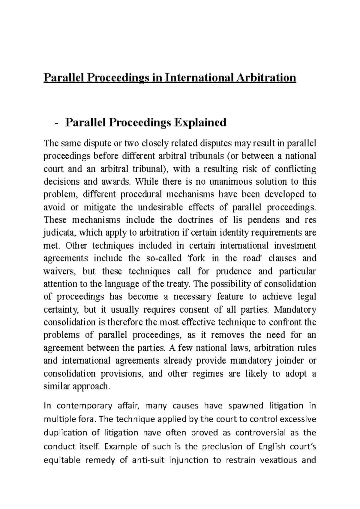 Parrallel Proceedings (2nd format note for students) No2- 2021 ...