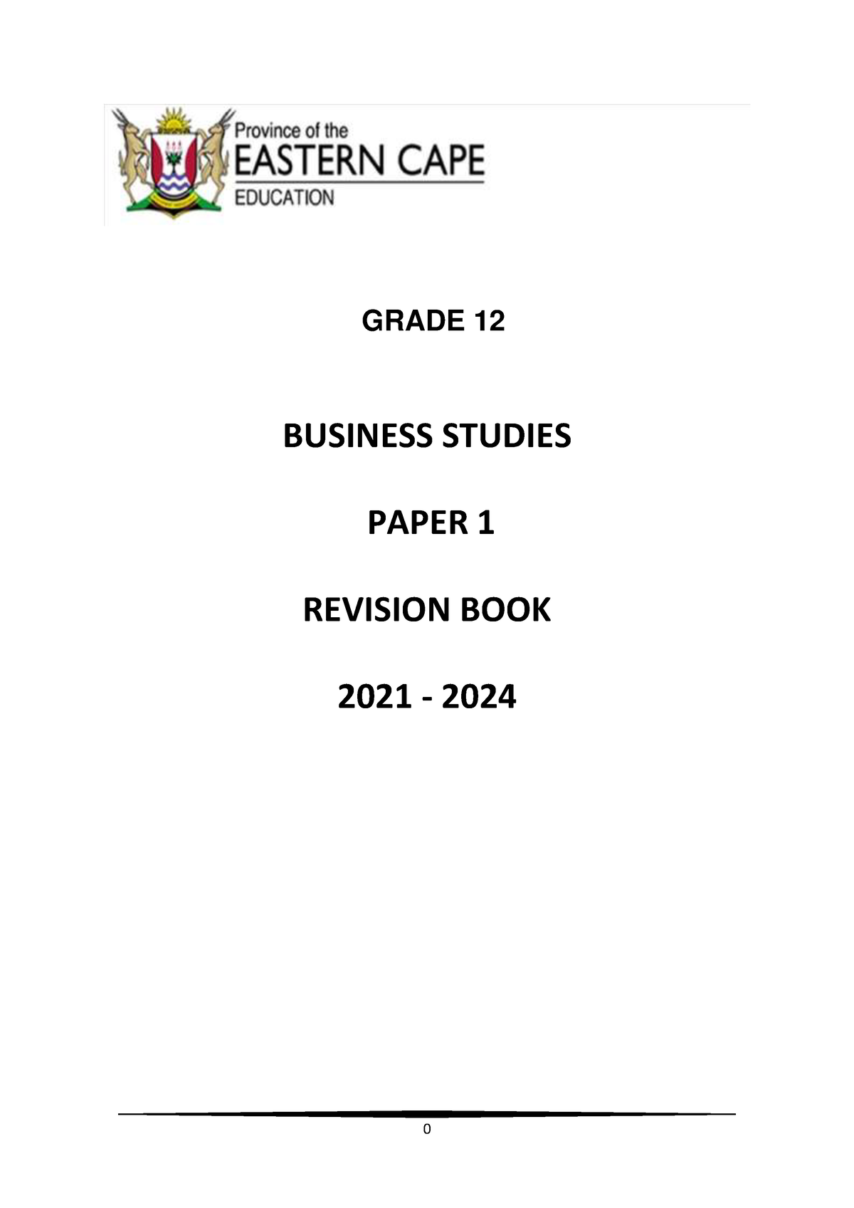 possible essays for business studies paper 1 grade 12