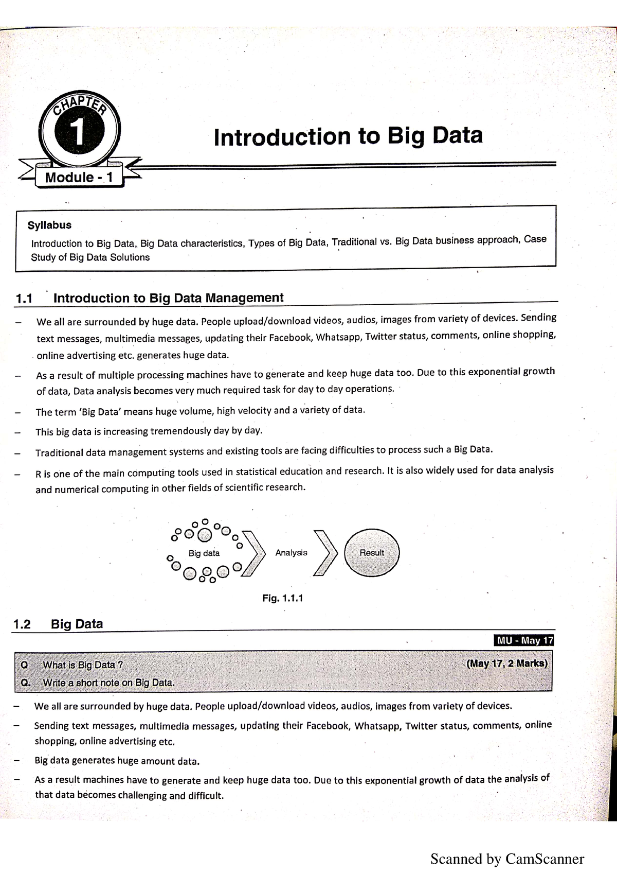 Bda 1-3 Texhneo - .. - :•i Introduction To Big Data Syllabus ...