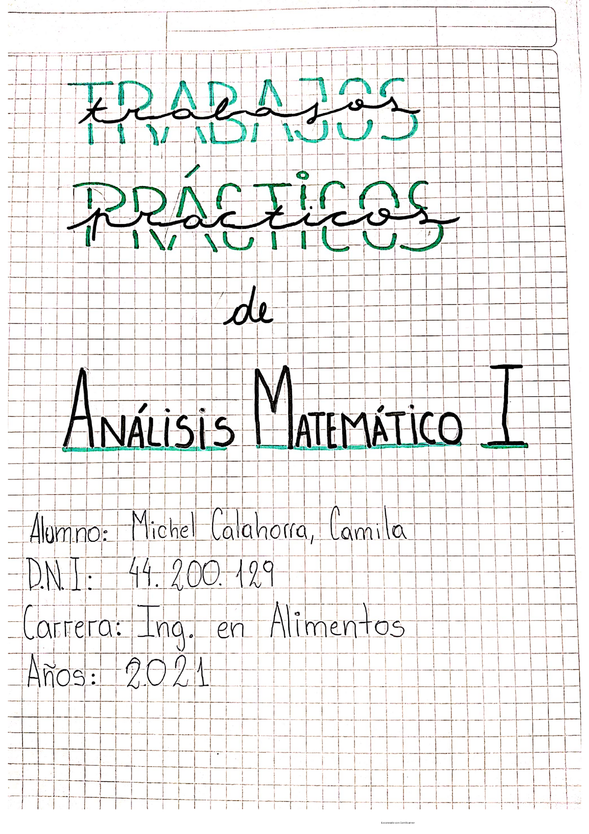 TP 0- Analisis Matematico I - Análisis Matemático I - Studocu