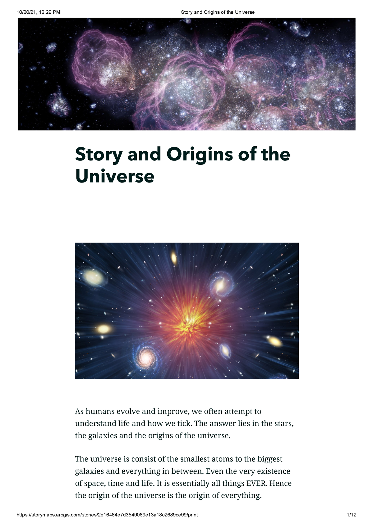 1.3 - Origin of Universe, birth of solar system (Reference Material-1 ...