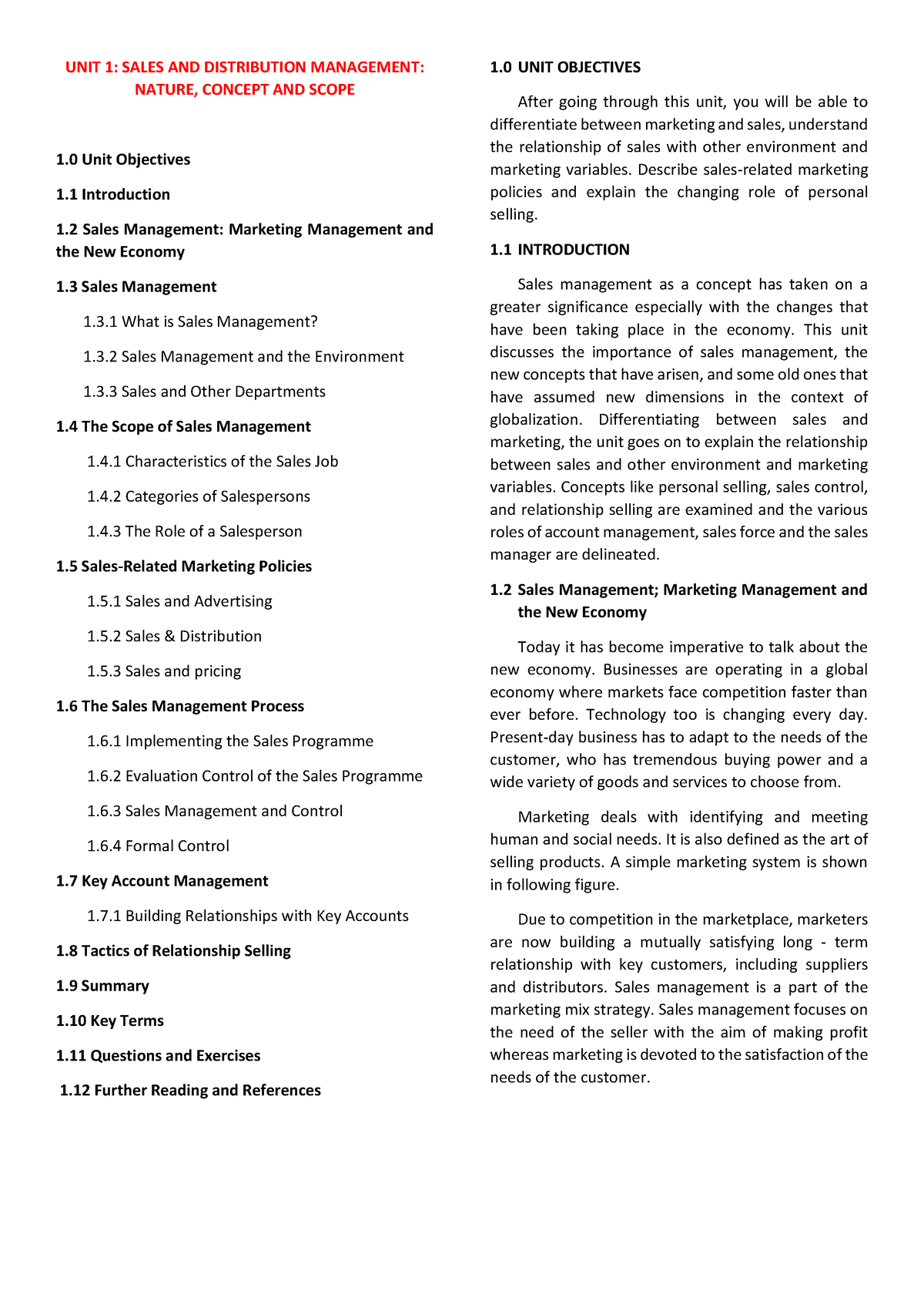 unit-1-distribution-unit-1-sales-and-distribution-management-nature