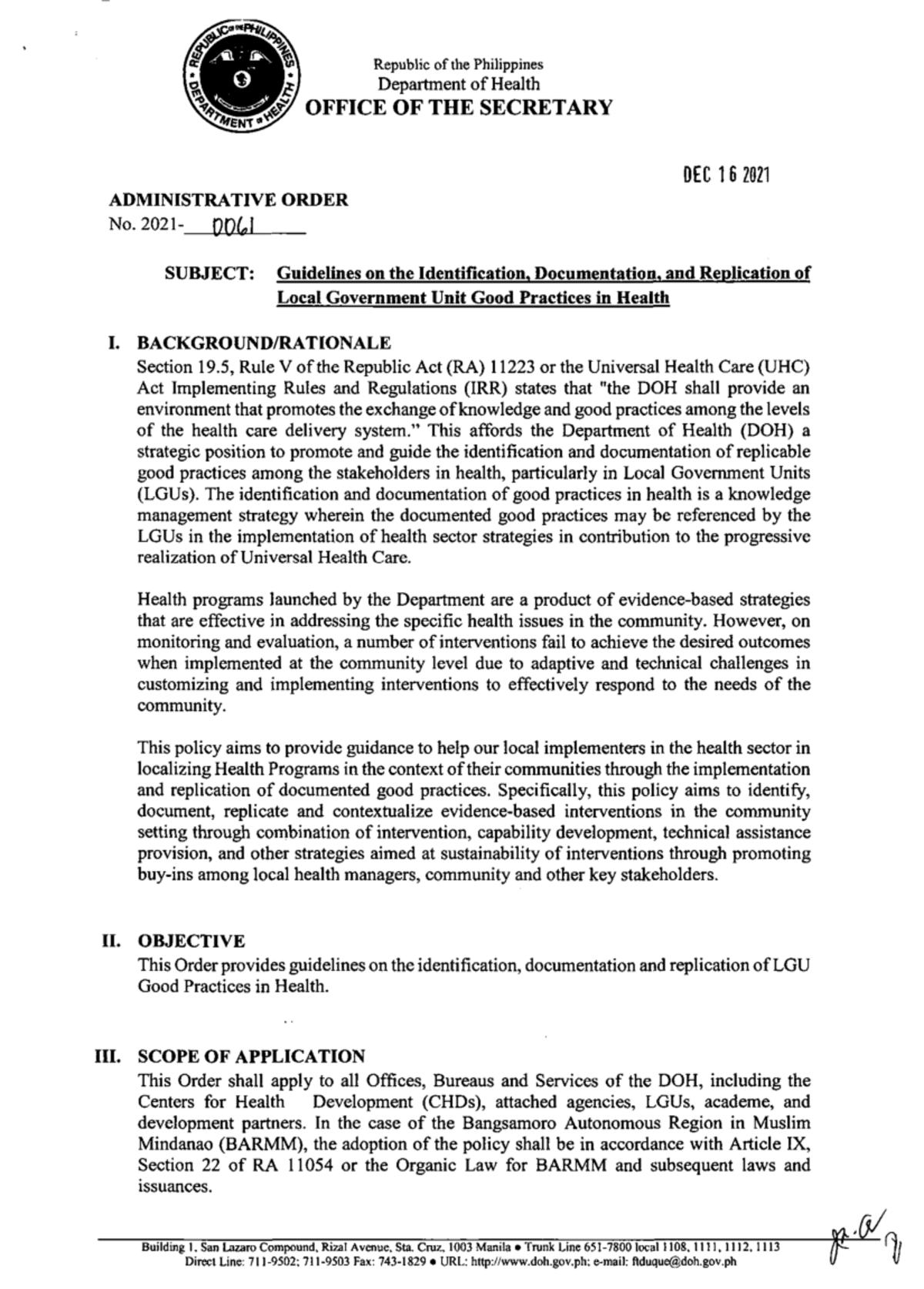 LGU GOOD Practices Copy Republic of the Philippines Department of