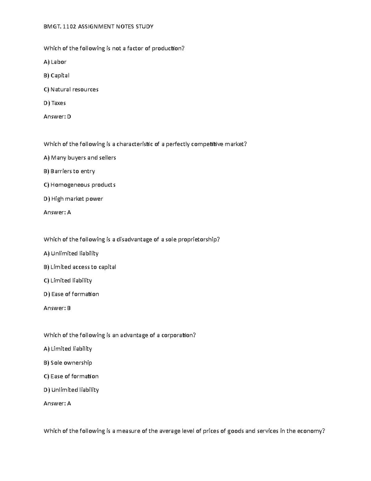 BMGT Assignments Study BMGT 1102 ASSIGNMENT NOTES STUDY Which Of The bmgt-assignments-study-bmgt-1102-assignment-notes-study-which-of-the