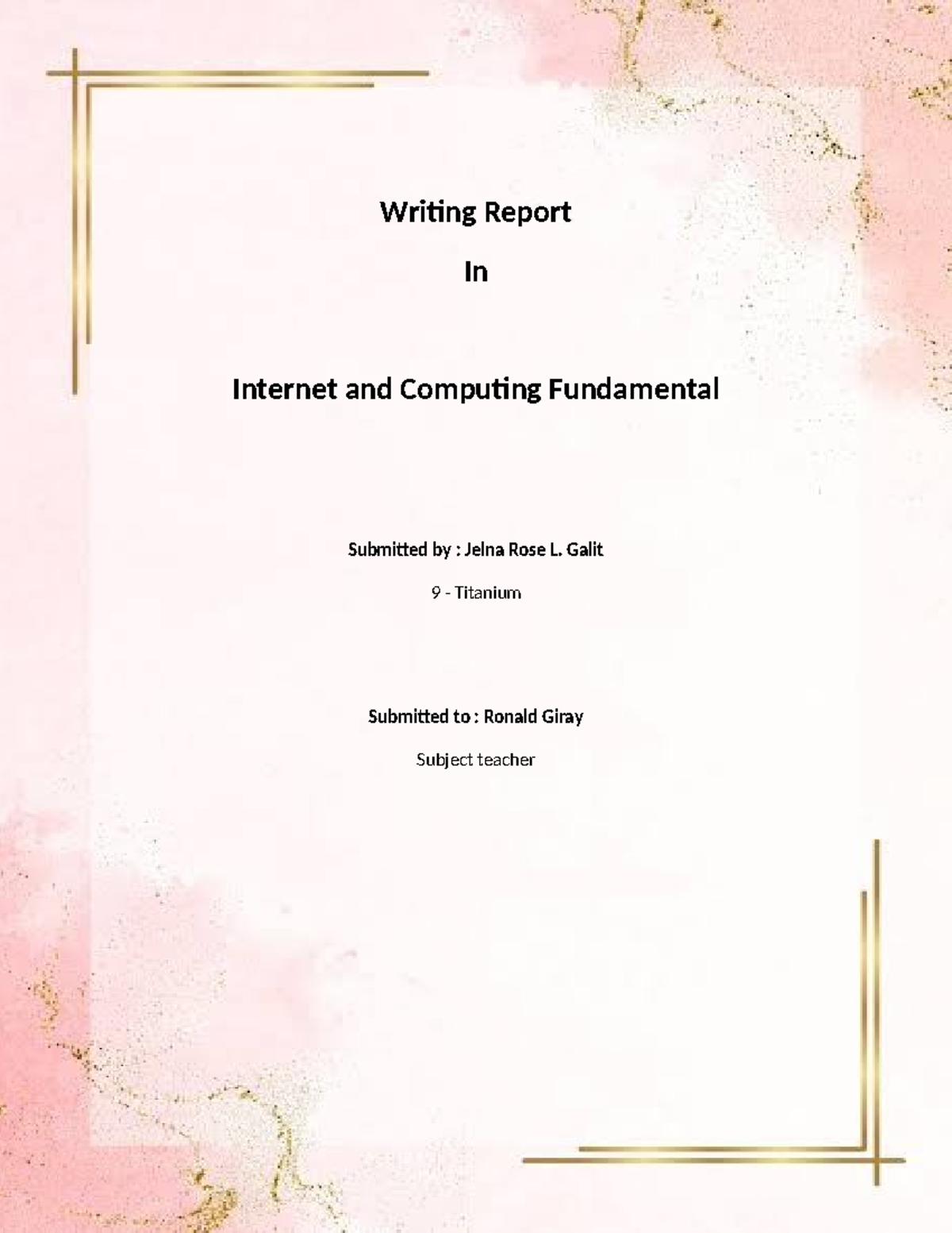 Types OF Comput - Writing Report In Internet and Computing Fundamental ...
