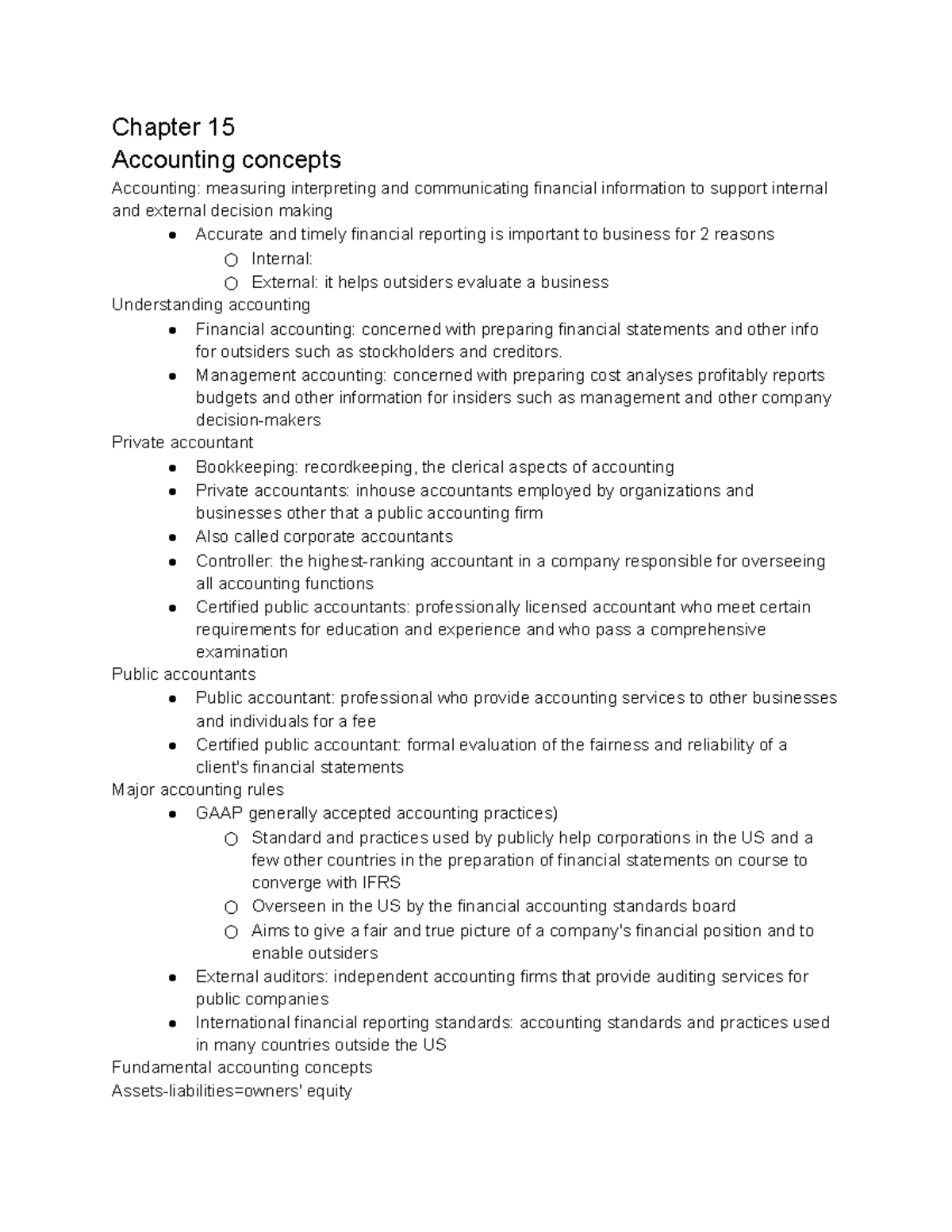 Untitled Document - Chapter15 Lecture Notes - Chapter 15 Accounting ...