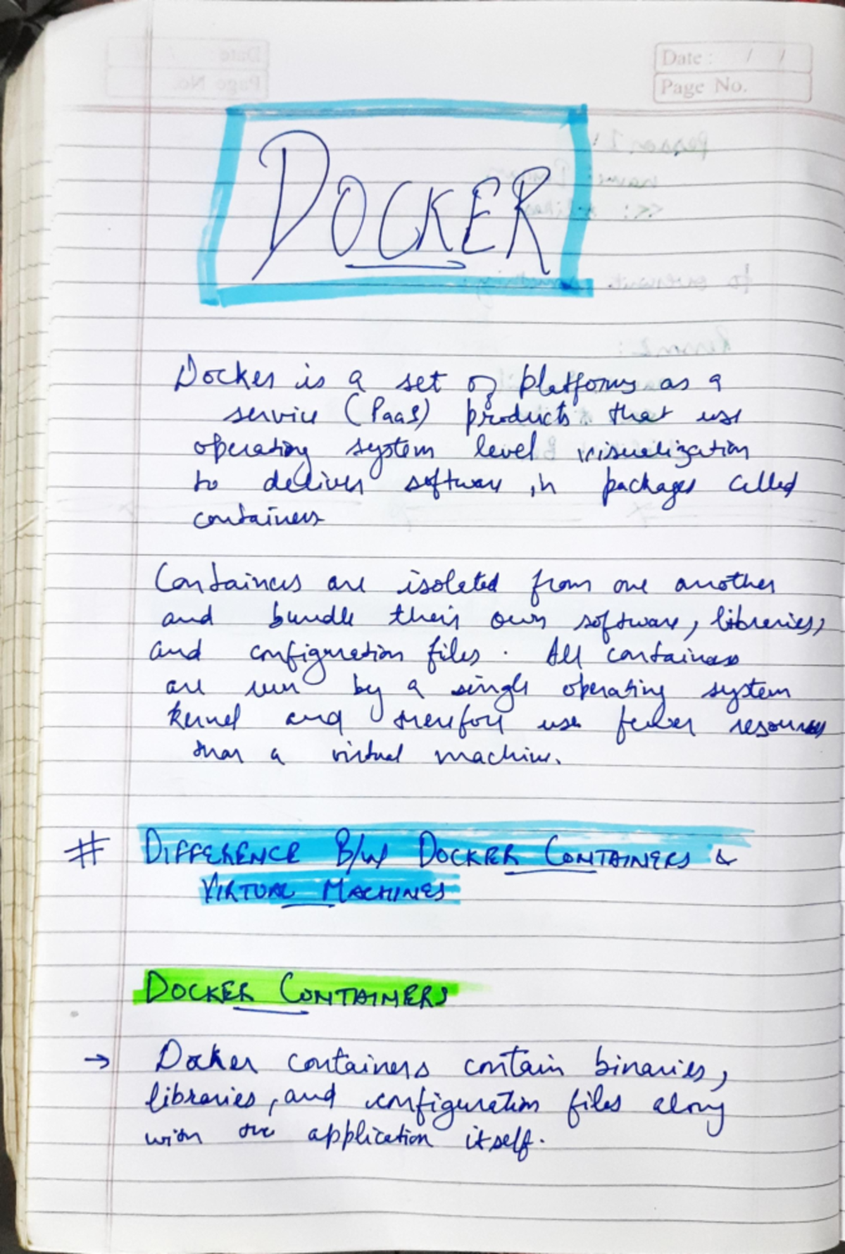 Docker Notes - Bachelor of computer applications - Studocu