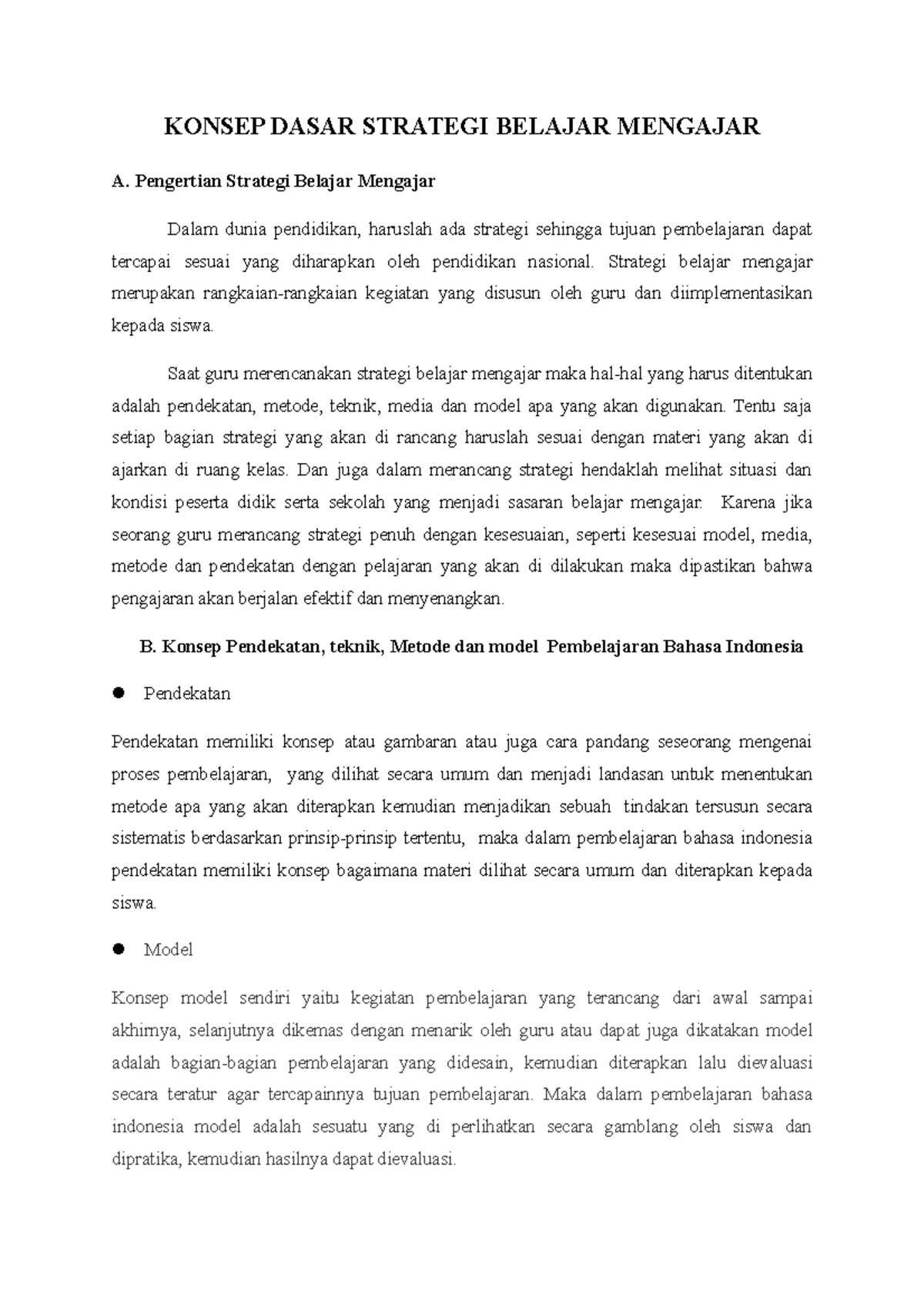 SBM 20KEL 201 20Terniti - KONSEP DASAR STRATEGI BELAJAR MENGAJAR A ...