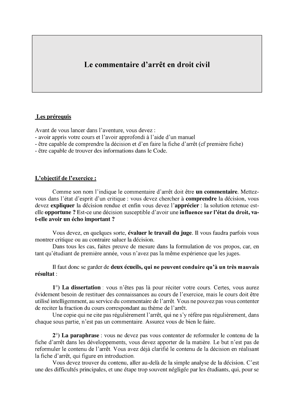 Methodologie Du Commentaire. Consignes G Ã©n Ã©rales - Le Commentaire D ...