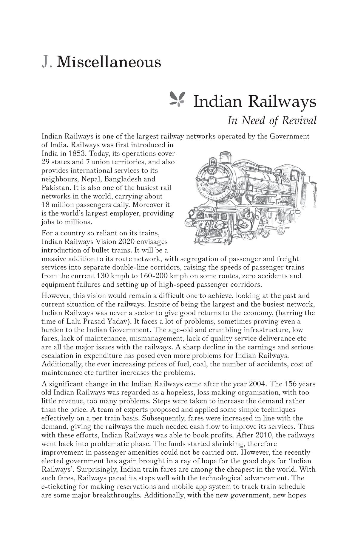 indian railways essay in english 250 words