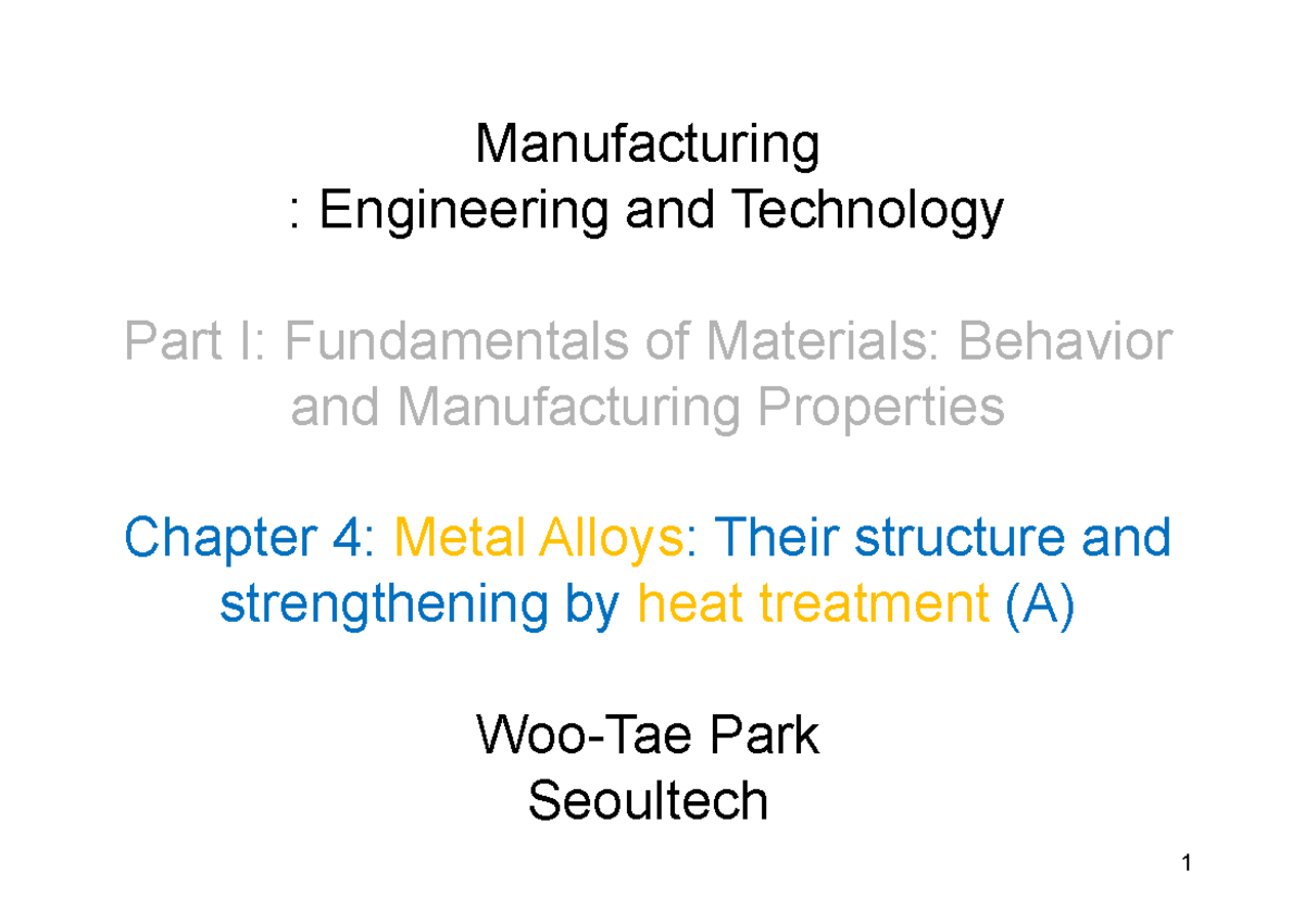 Week 4 Ch04 wtp 2024 - E7gigihohoh - Manufacturing : Engineering and