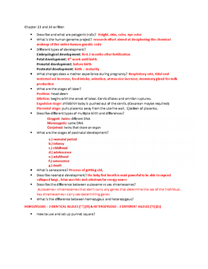 Chaptet 24 bio 118 genectic - BIO Chapter 24 Guided Lecture Genetics 1 ...