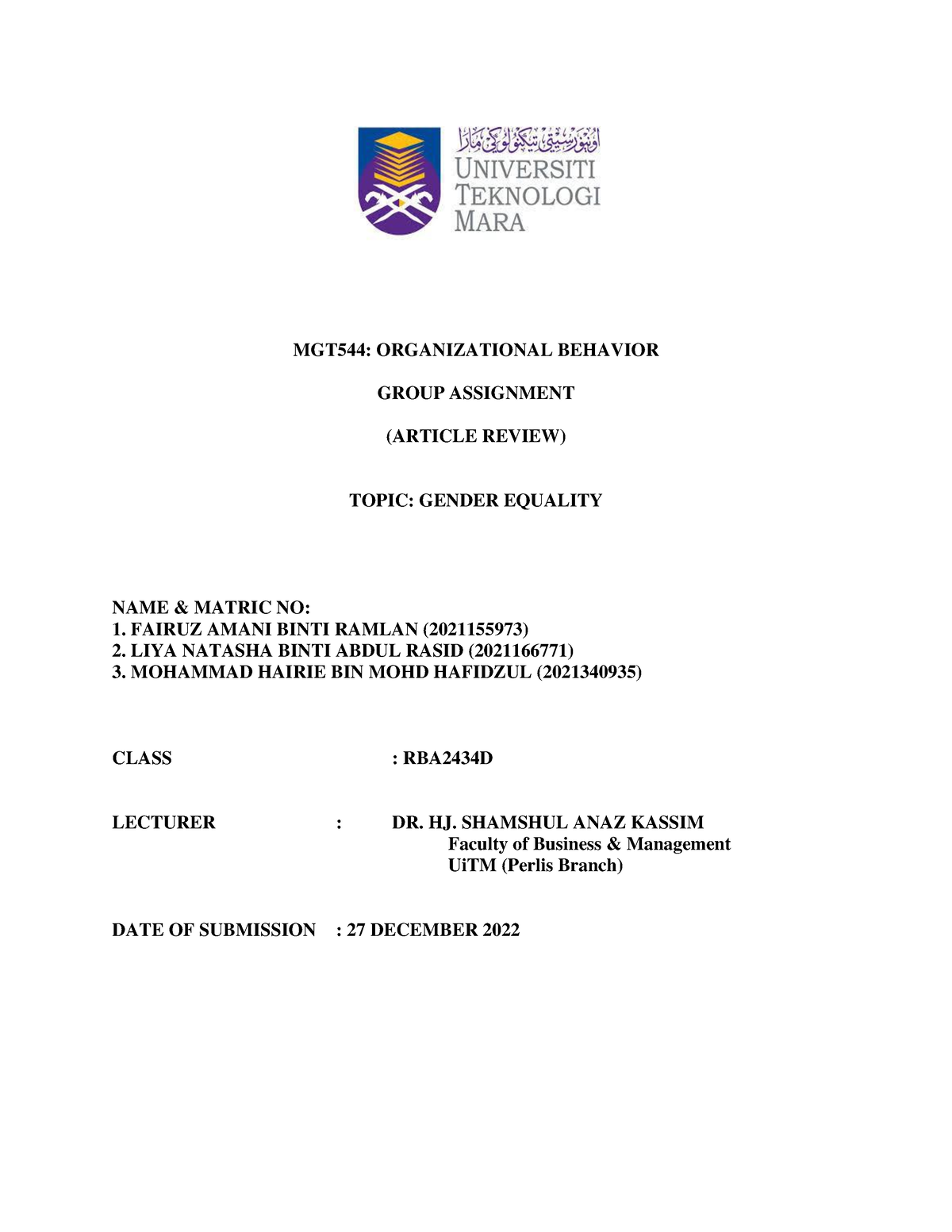 mgt544 group assignment case study