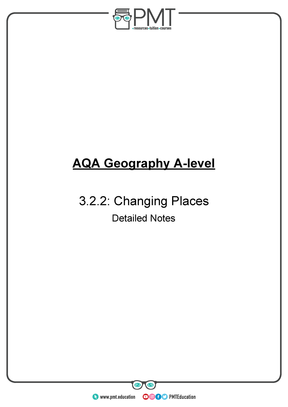 detailed-notes-changing-places-aqa-geography-a-level-aqa