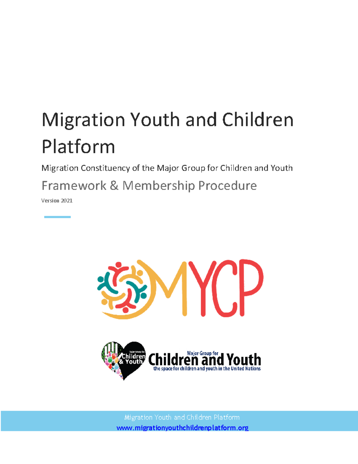 MYCP Membership Procedure 2021 - Migration Youth and Children Platform ...