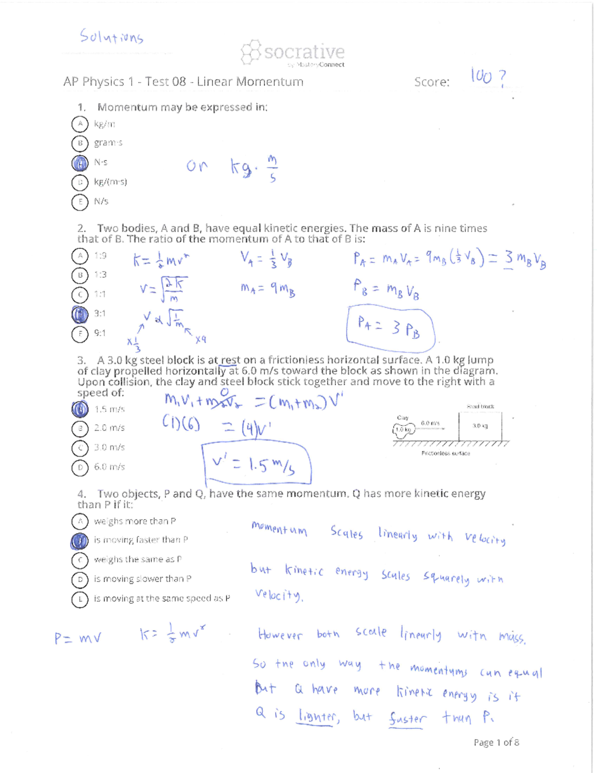 test-8-momentum-solutions-studocu