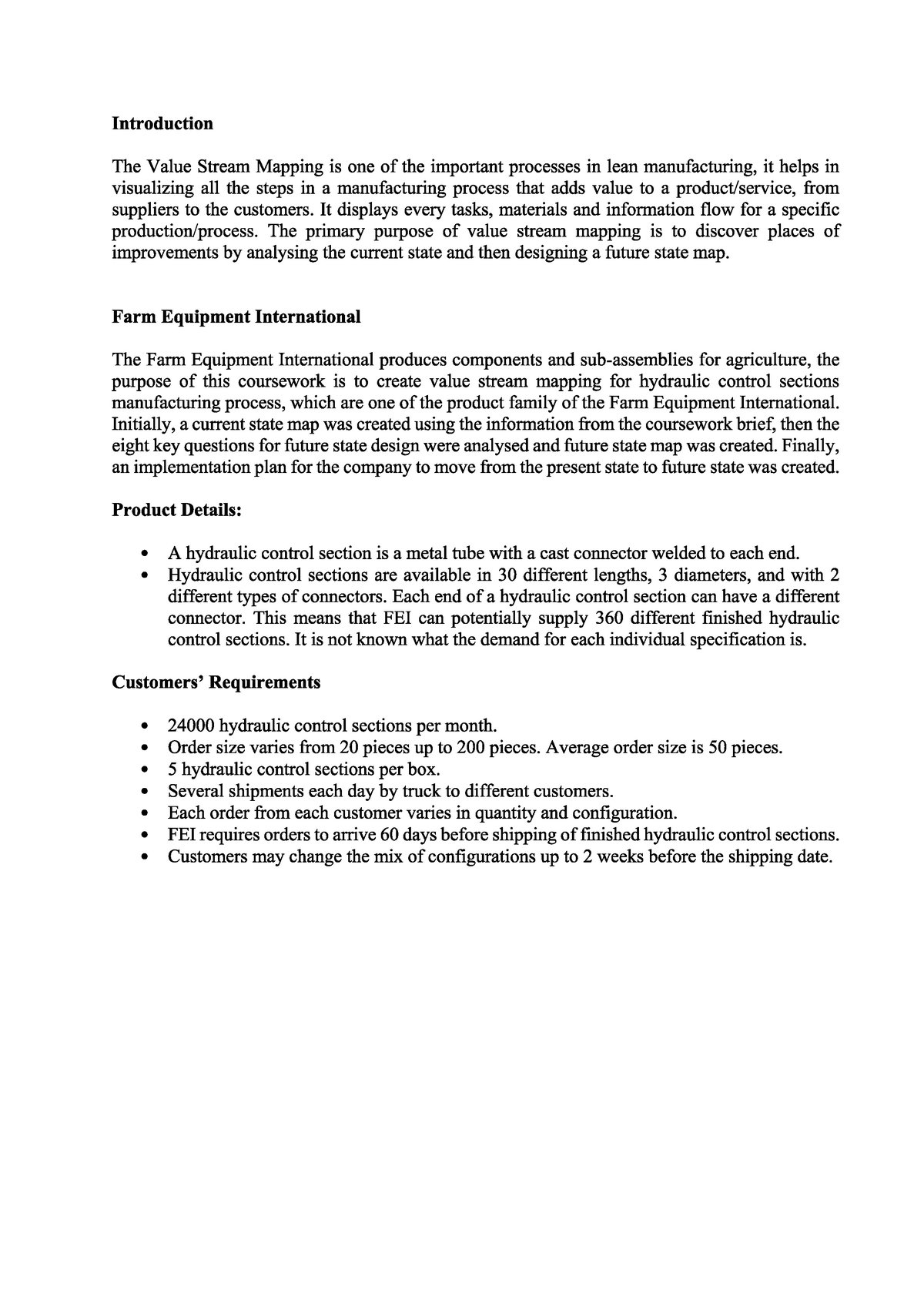 Advanced Principles in Lean Manufacturing - PROD1024 - Studocu