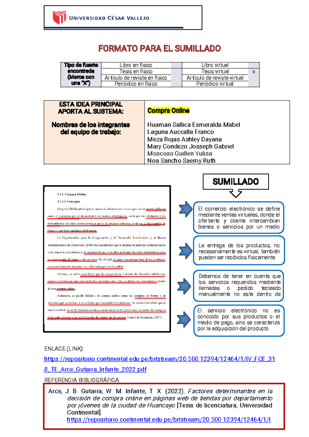 Formato PARA Sumillado. final - FORMATO PARA EL SUMILLADO Tipo de ...