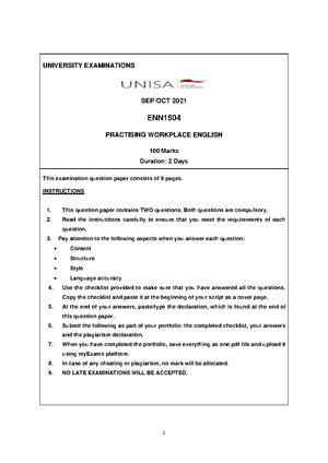 unisa portfolio assignment