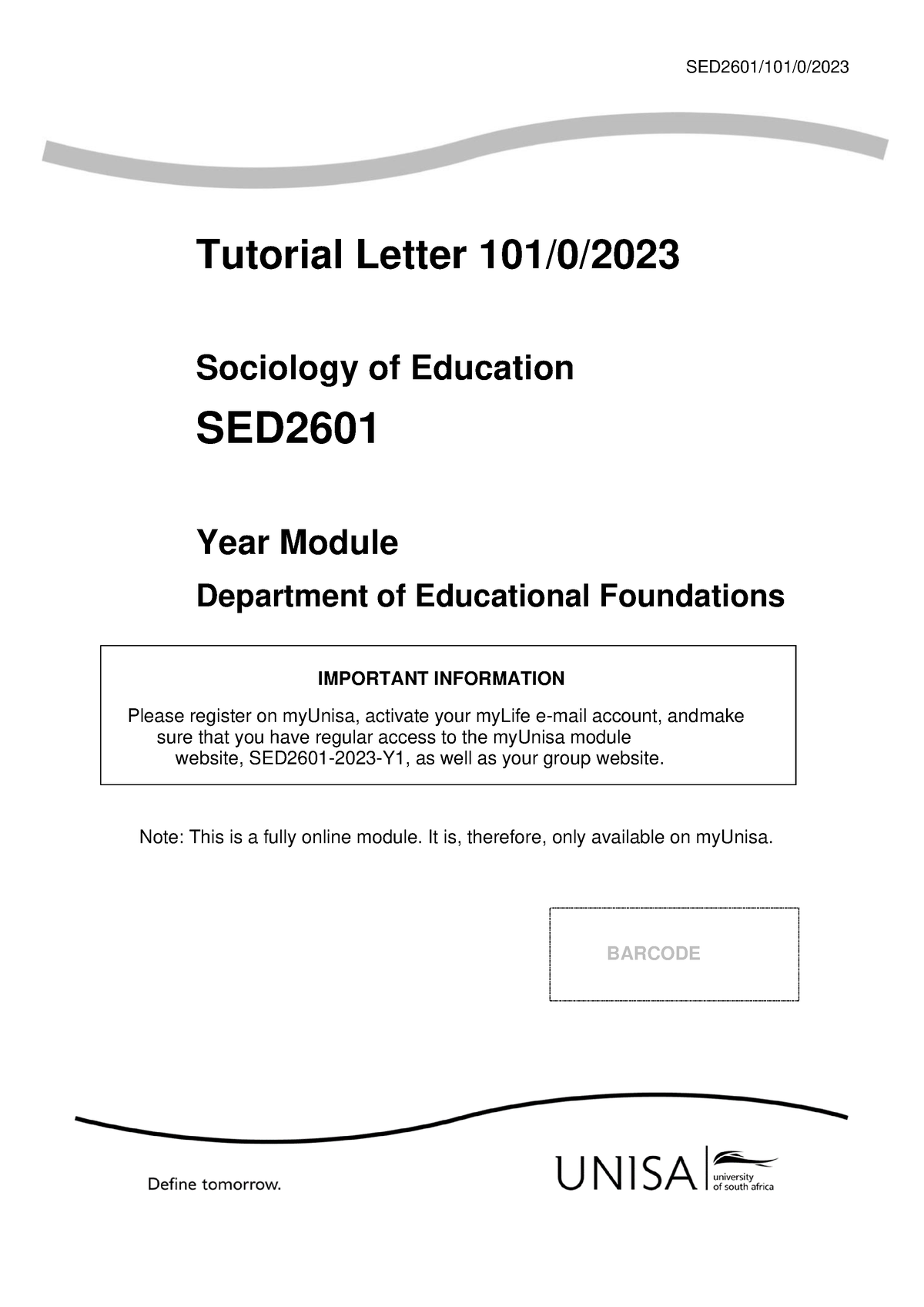 sed2601 assignment 3 answers 2023