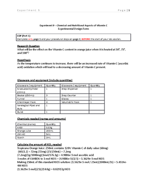 Experiment 1 Chem 121 - – – – – – – – Experiment II Prepare G Of KHP To ...