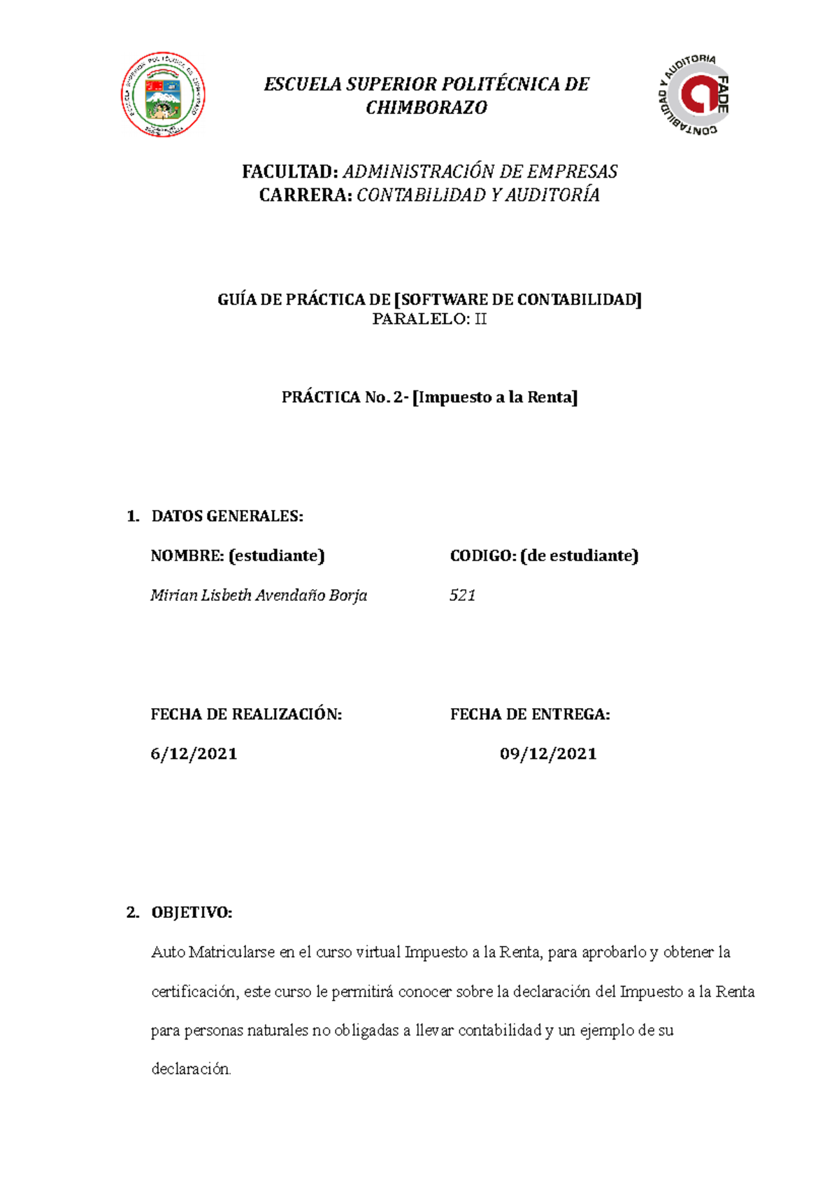 Guia De Prácticas Impuesto A La Renta - Intersri - Servicio De Rentas ...