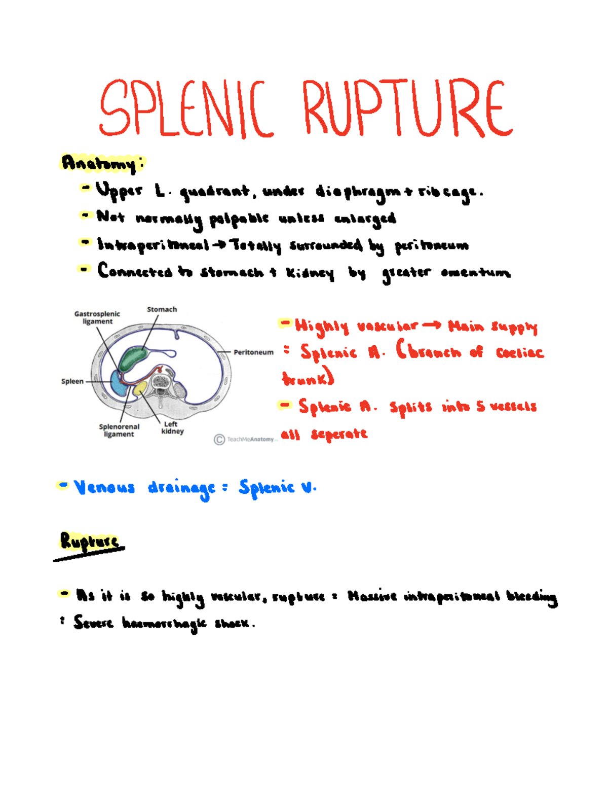 Splenic rupture - An overview of a surgical emergency, it’s causes and ...