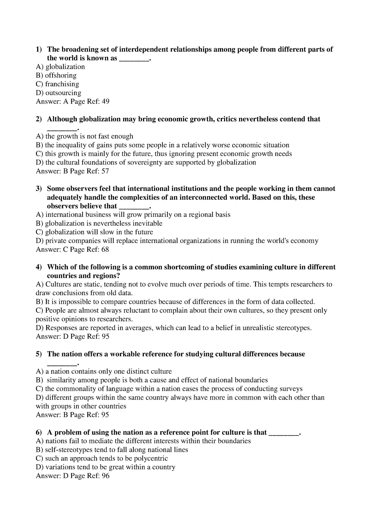 IBE MCQ With Answers - INTERNATIONAL-BUSINESS-MANAGEMENT-MCQ - 1) The ...