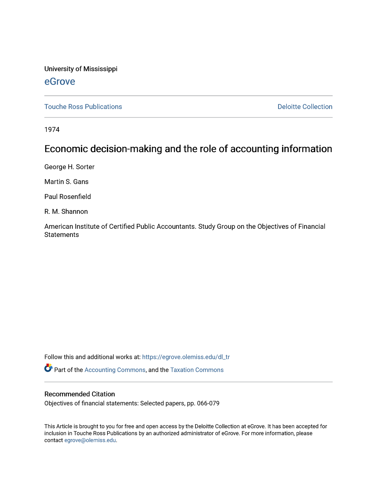 Economic Decision-making And The Role Of Accounting Information ...