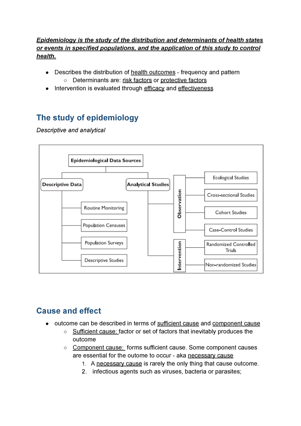 HSH205 Epidemiology Topic 1 - Epidemiology Is The Study Of The ...