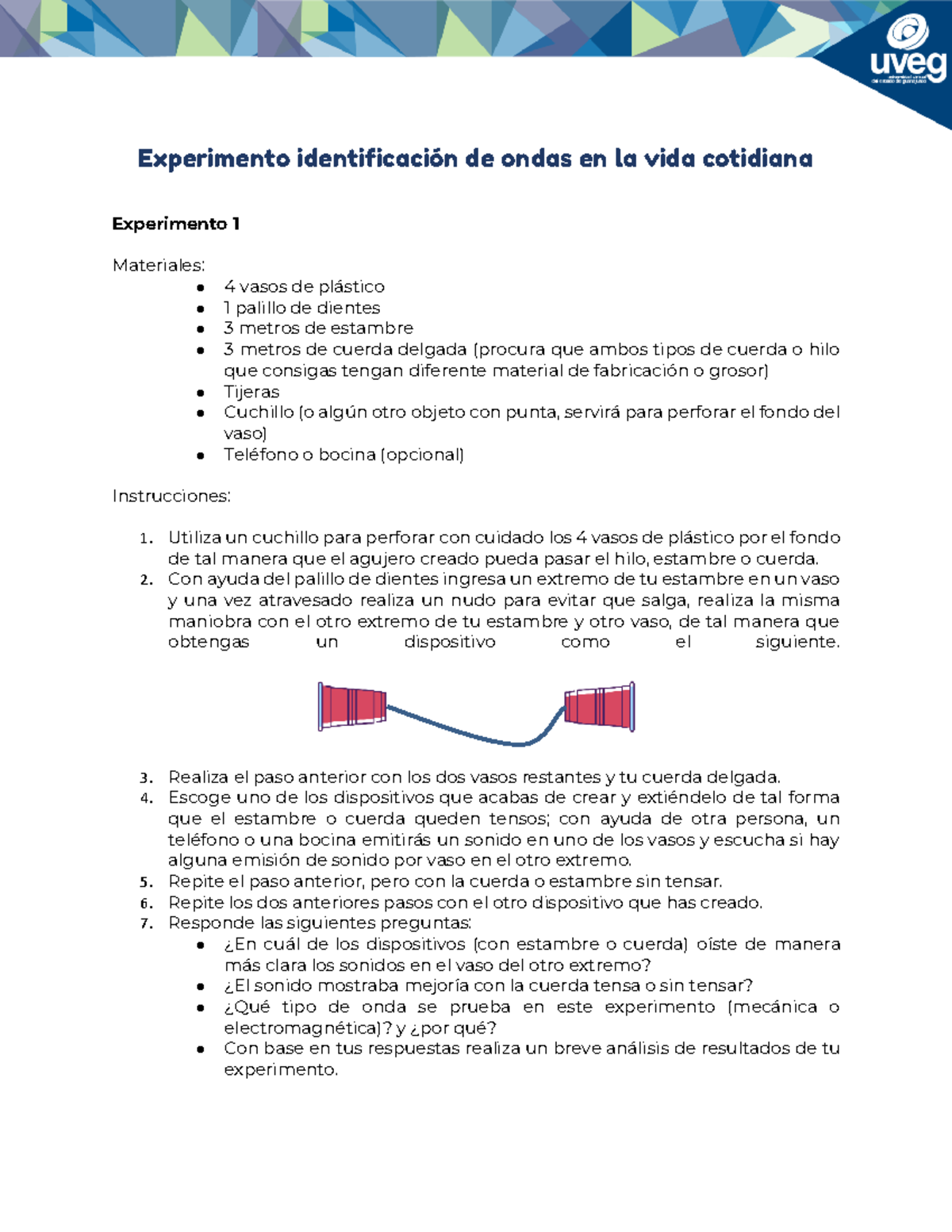 OE-EA2-Experimentos - Ea2.ondas - Experimento Identificación De Ondas ...