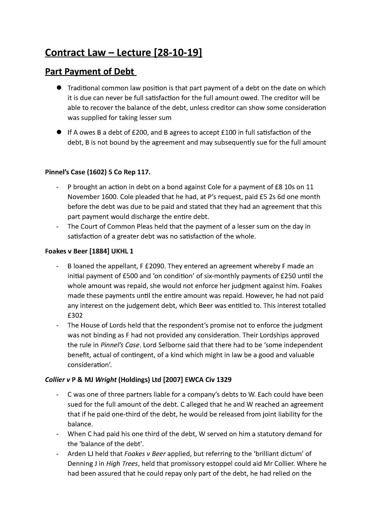 part-payment-of-debt-28-10-19-contract-law-lecture-28-10-19-part