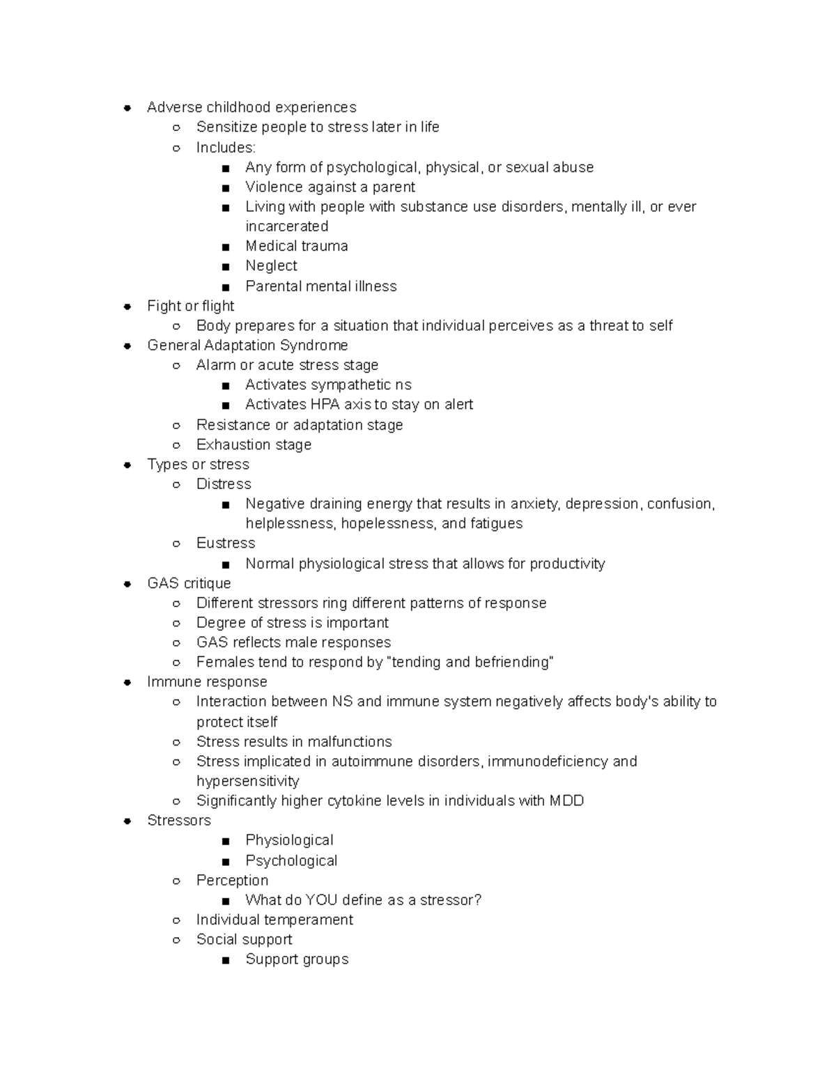 Developmental disorders and pediatric notes - Adverse childhood ...