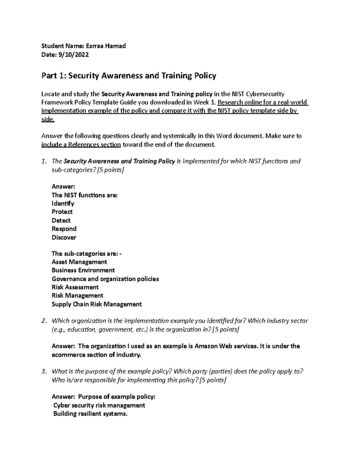 SEC310 Project Module 2 - 2 (2) - Student Name: Esrraa Hamad Date: 9/10 ...