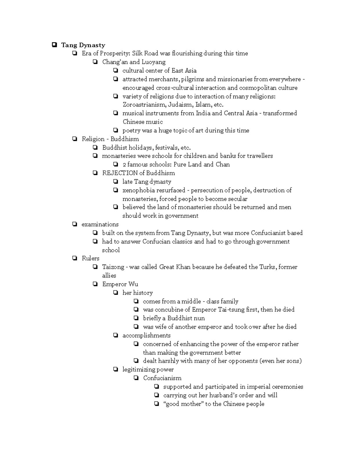 MMW 12 The Tang and Song Dynasty - Tang Dynasty Era of Prosperity: Silk ...