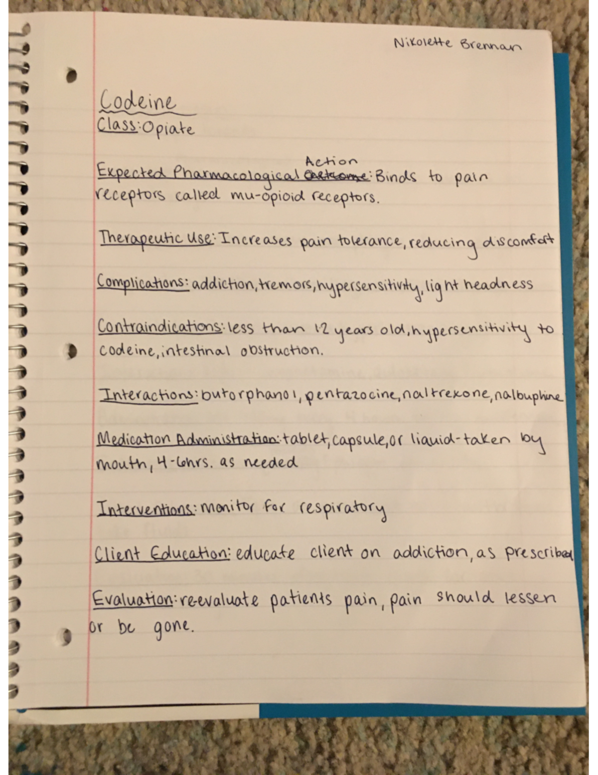 Codeine - Therapeutic use: Increases pain tolerance, reducing ...