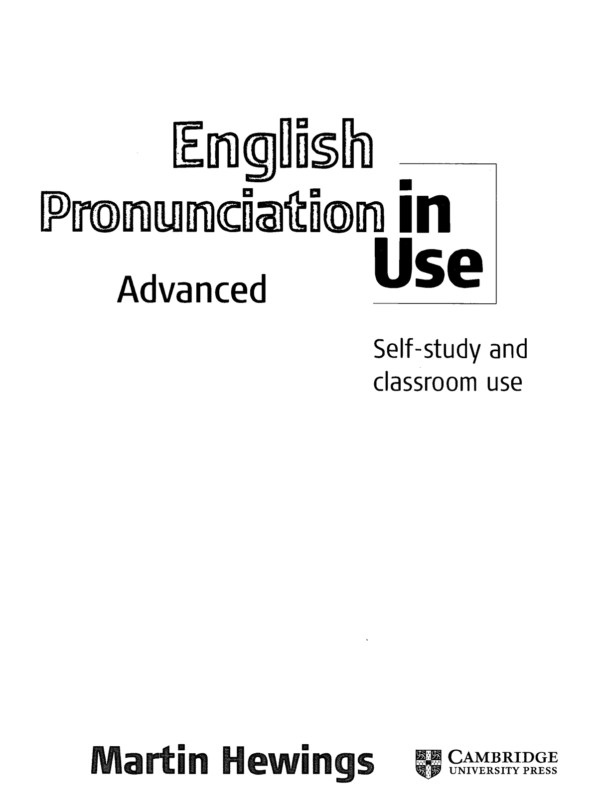 English Pronunciation In Use Advanced 2nd Edition Vk