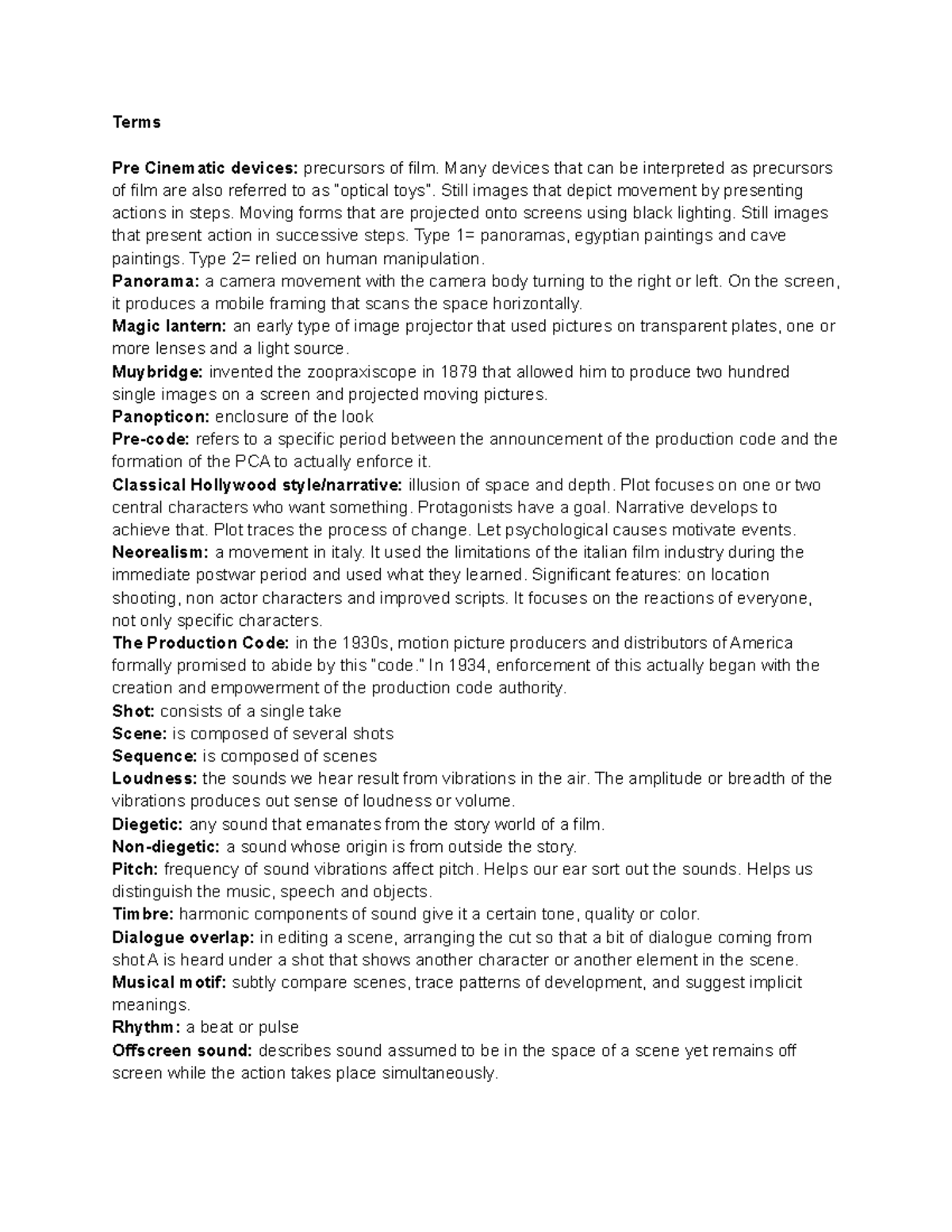 Cine 121 Midterm Terms Pre Cinematic devices precursors of film