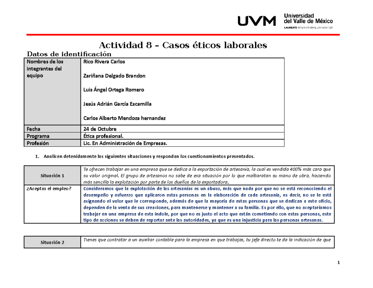 Actividad 8 Equipo 5 Tarea De Blackboard 7mo Semestre - Liderazgo Y ...