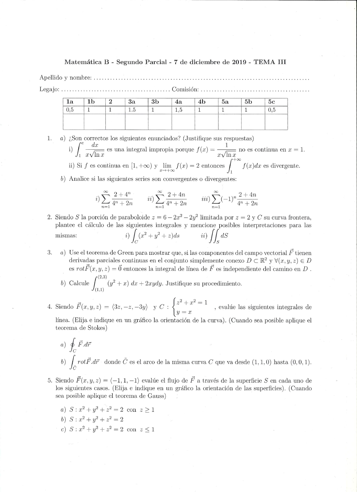 Parcial 2 - Matemática B - Studocu