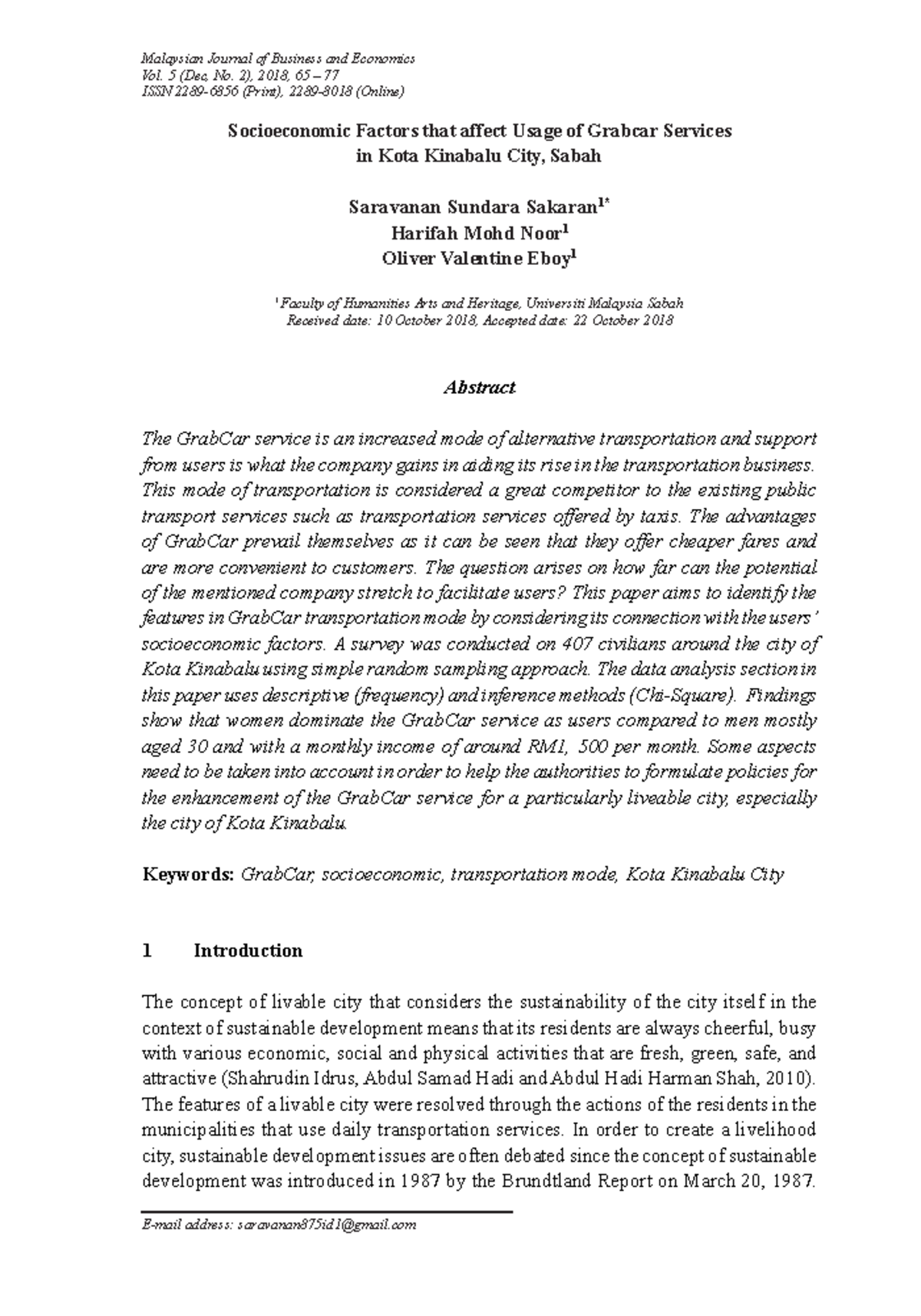 5a Socioeconomic+ Factors+THAT+ Affect+ Usage+OF+ Grabcar+ Services+IN ...