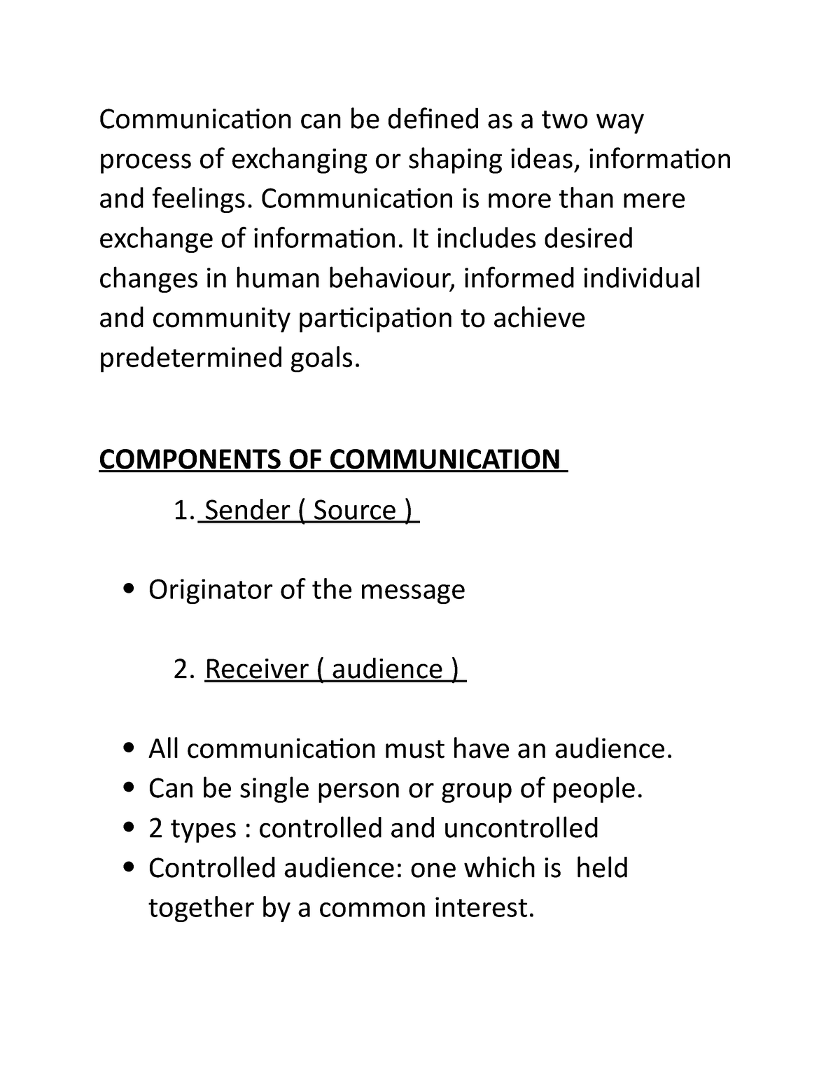 communication is a two way process essay