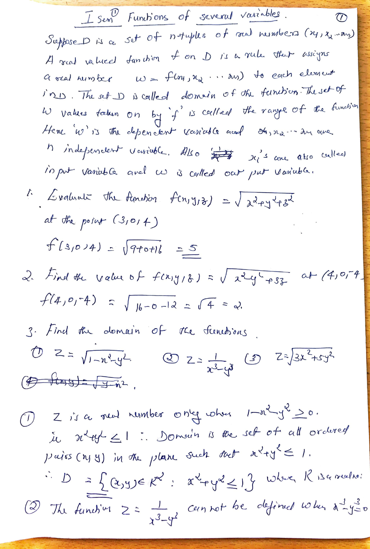 Functions Of Several Variables - Basic Electrical Engineering - Studocu