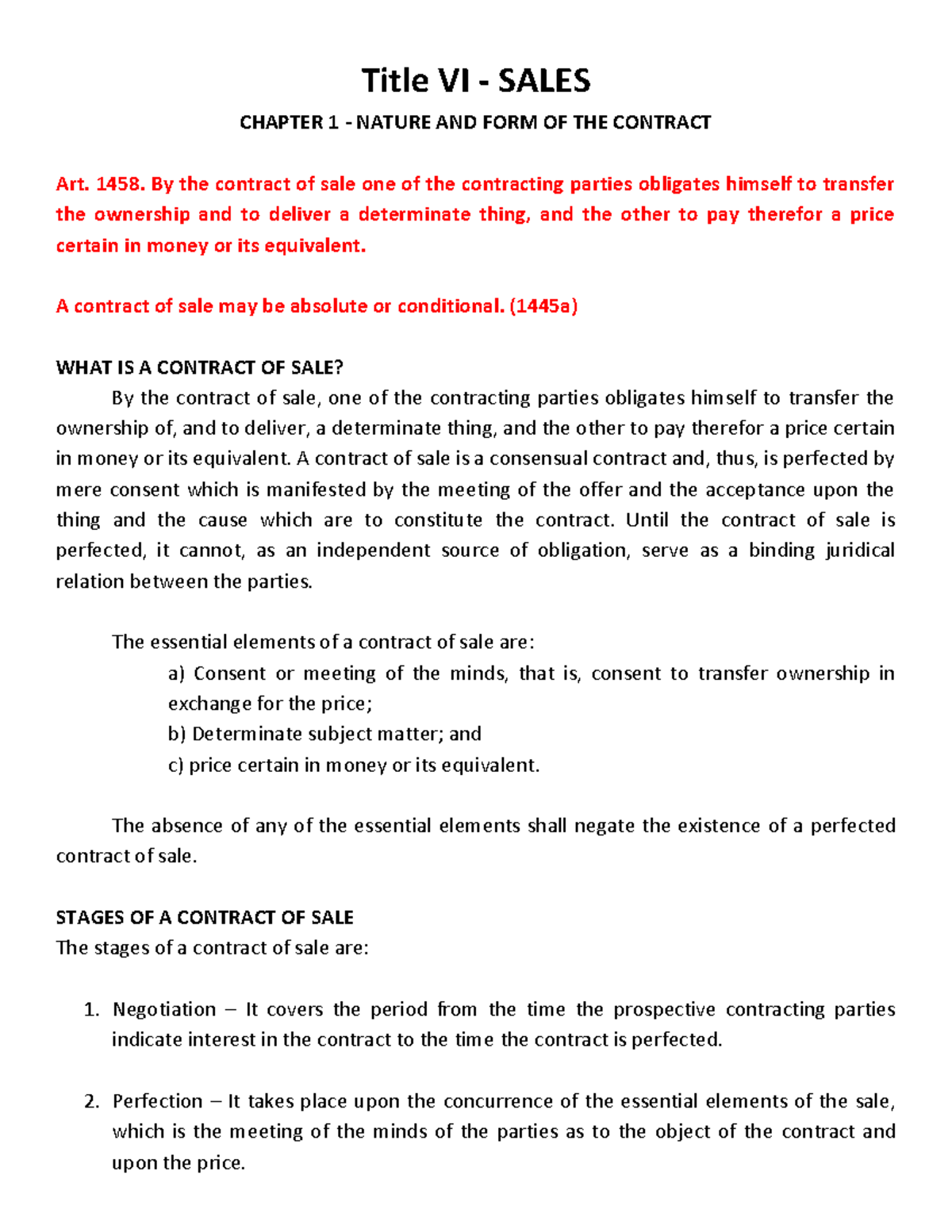 law-of-sale-chapter-1-title-vi-sales-chapter-1-nature-and-form