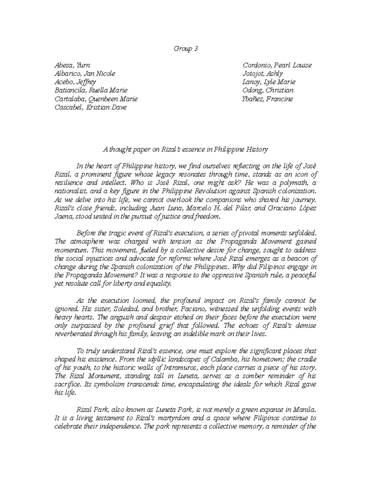 Rizal's essence in Philippine History - Who is José Rizal, one might ...